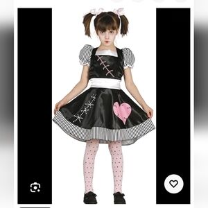 Adult Killer Rag Doll Fancy Dress Costume Halloween Costume Size 4-6 NWT
